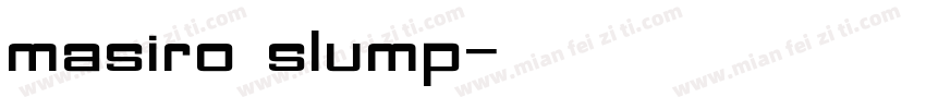 masiro slump字体转换